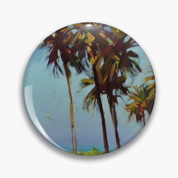 Item preview, Minimal Coastal Palm Painting for Easygoing Decor Lovers designed and sold by WildStroke.