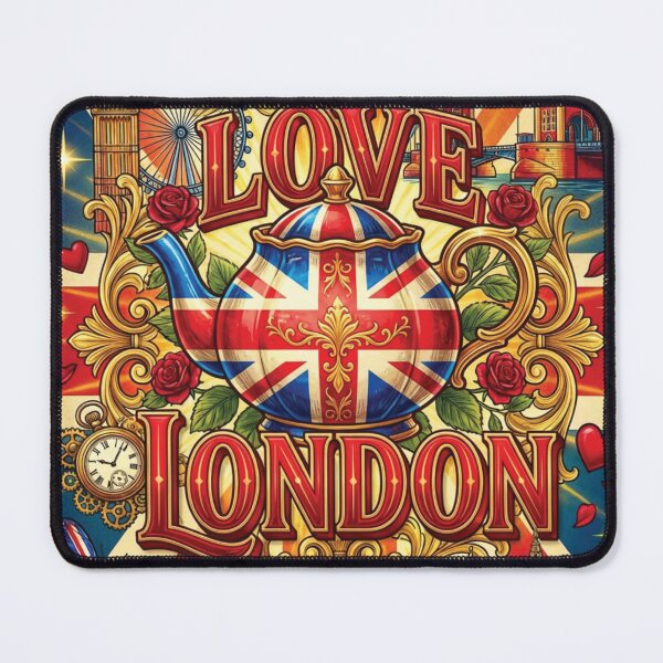 Item preview, Royal Teapot Love London Vintage Union Jack Art designed and sold by DGtaLrtcom.
