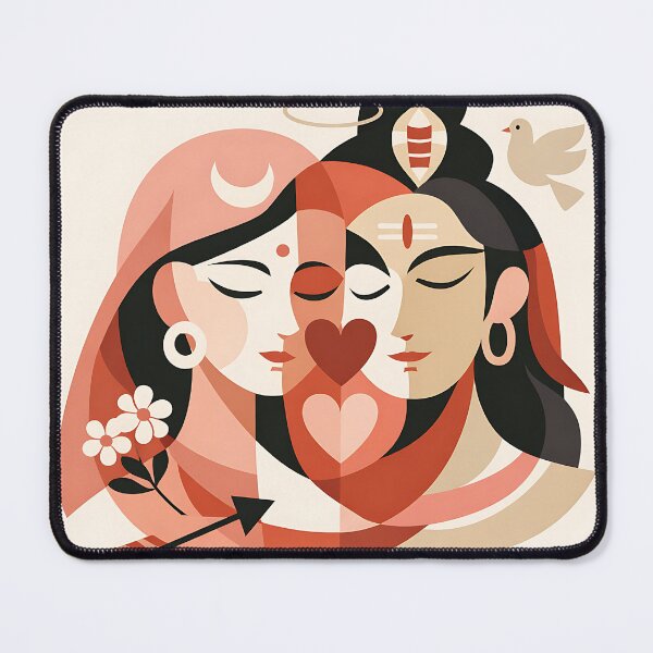 Item preview, Sacred Union of Two Souls Symbolic Love Art designed and sold by Beamiverse.