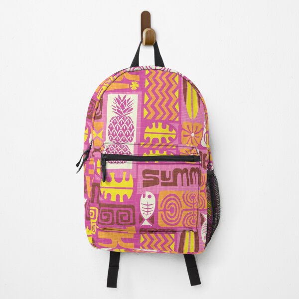 Item preview, Retro Hawaii Colorful Tropical Tiki Summer Tapa Print designed and sold by RetroMaggie.