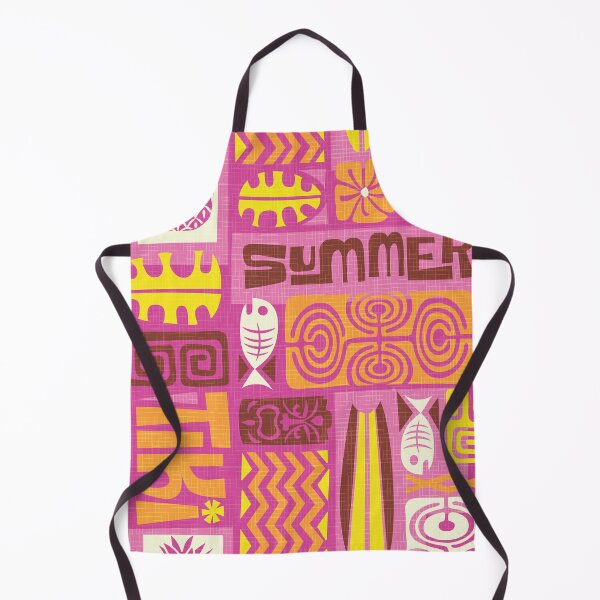 Item preview, Retro Hawaii Colorful Tropical Tiki Summer Tapa Print designed and sold by RetroMaggie.