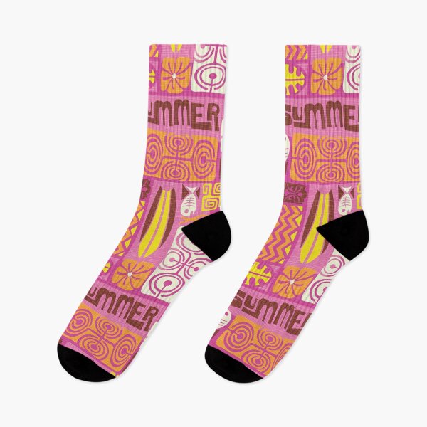 Item preview, Retro Hawaii Colorful Tropical Tiki Summer Tapa Print  designed and sold by RetroMaggie.