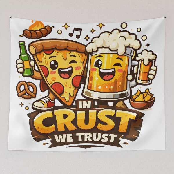 Item preview, In Crust We Trust designed and sold by PaniJaga.