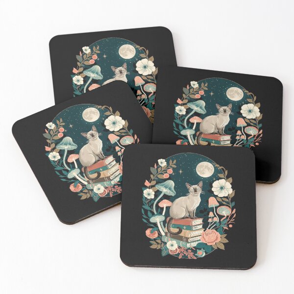 Item preview, Floral Womens Cottagecore Siamese cat Lover designed and sold by joyouartArt.