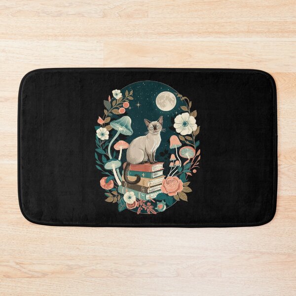 Item preview, Floral Womens Cottagecore Siamese cat Lover designed and sold by joyouartArt.