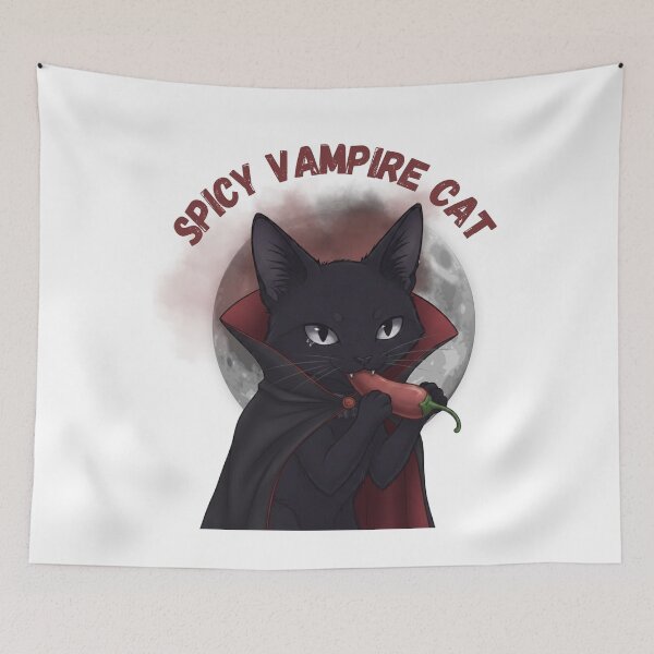 Item preview, Spicy Vampire Cat  designed and sold by Lavender-Kitty.