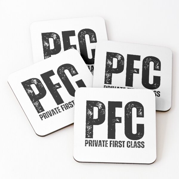 Item preview, PFC Private First Class – Bold Distressed Military Design Honoring U.S. Army Soldiers Black Font designed and sold by GFamilyC.