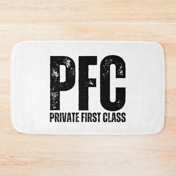 Item preview, PFC Private First Class – Bold Distressed Military Design Honoring U.S. Army Soldiers Black Font designed and sold by GFamilyC.