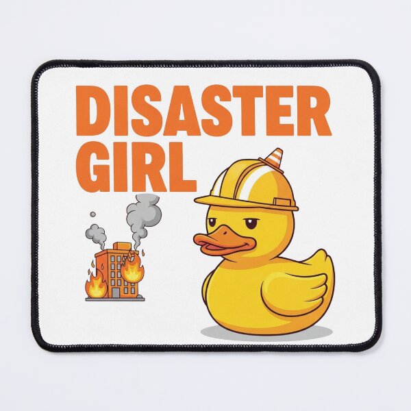 Item preview, Disaster Girl Duck Chaos Agent Funny Meme Fire designed and sold by Moon's Arts.