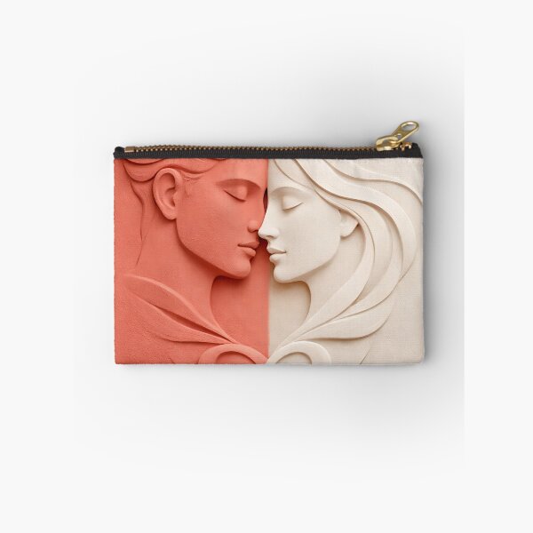 Item preview, Harmonious Couple Duality Love Relief Art designed and sold by Beamiverse.