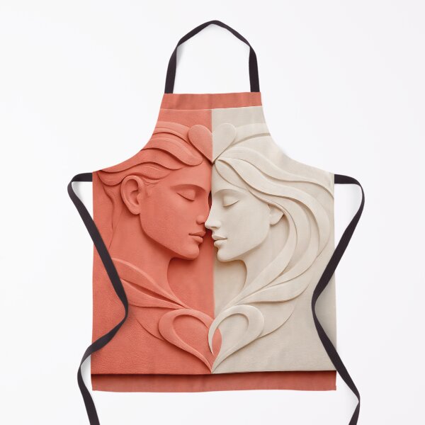 Item preview, Harmonious Couple Duality Love Relief Art designed and sold by Beamiverse.