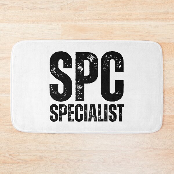 Item preview, SPC Specialist – Bold Distressed Military Design Honoring U.S. Army Soldiers Black Font designed and sold by GFamilyC.