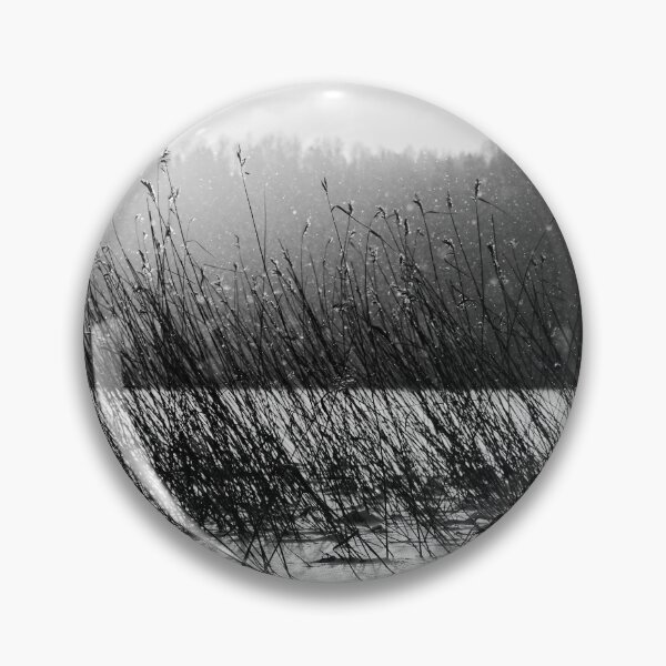 Item preview, Reeds and snowflakes. Kulovesi Siuro 2026 bw designed and sold by Jouko Lehto Photography.