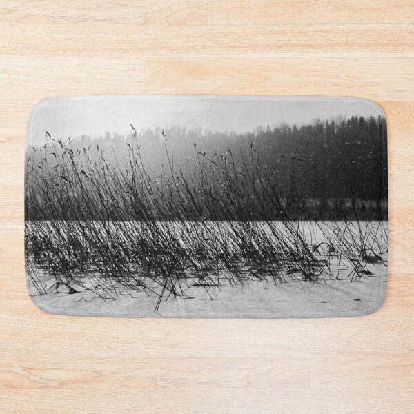 Item preview, Reeds and snowflakes. Kulovesi Siuro 2026 bw designed and sold by Jouko Lehto Photography.