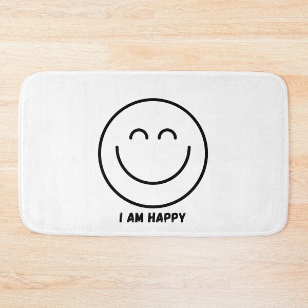 Item preview, I Am Happy T-Shirt – Positive Quote Minimalist Graphic Tee | Feel-Good Motivation Shirt designed and sold by smilup.