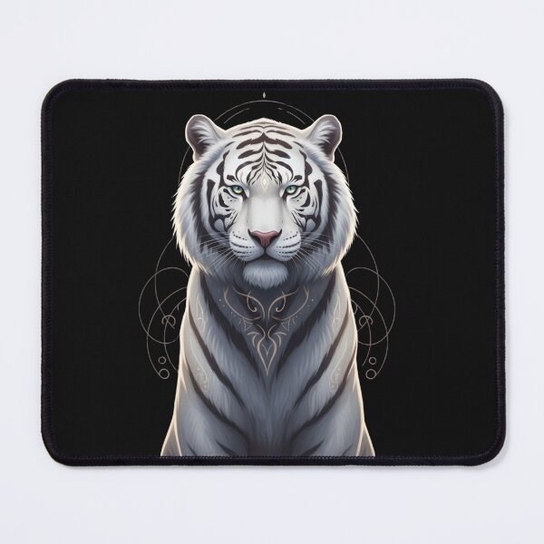 Item preview, Mystic White Tiger – Sacred Animal Spirit Digital Illustration designed and sold by soletstudio.
