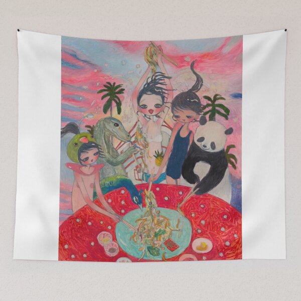 Item preview, A Feast Beneath the Pink Sky designed and sold by handadi56.