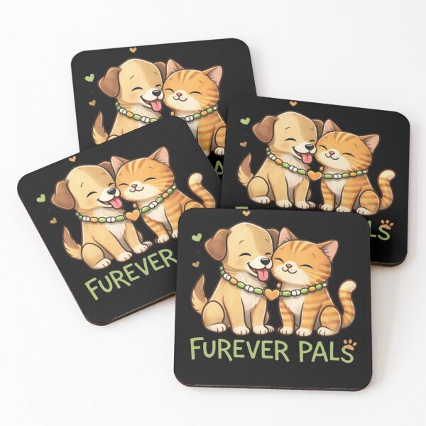 Item preview, Furever Pals Dog and Cat Friendship designed and sold by PunchDrop.