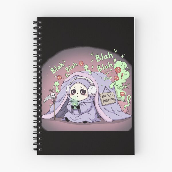 Item preview, Kawaii Grim Reaper Low Social Battery Introvert Sticker Art designed and sold by ViviByPaula.