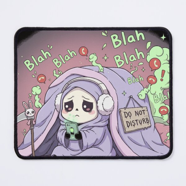 Item preview, Kawaii Grim Reaper Low Social Battery Introvert Sticker Art designed and sold by ViviByPaula.