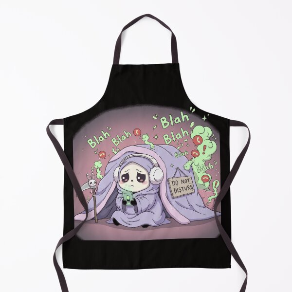 Item preview, Kawaii Grim Reaper Low Social Battery Introvert Sticker Art designed and sold by ViviByPaula.