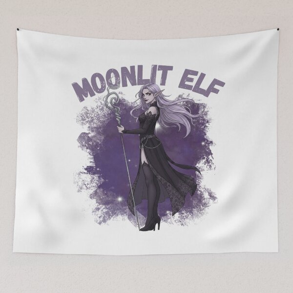 Item preview, Moonlit Elf- Dark Fantasy designed and sold by Lavender-Kitty.