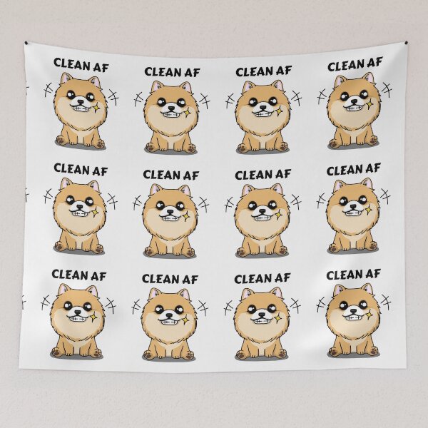 Item preview, Clean AF Pom Pomeranian designed and sold by Hustlercredo.