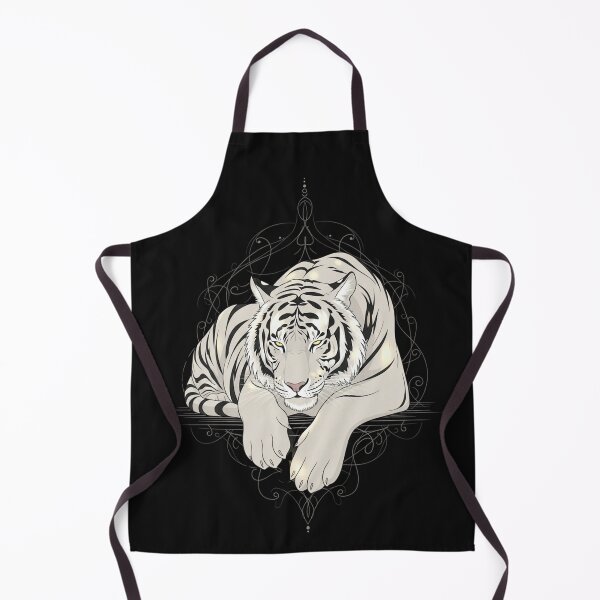Item preview, Serene White Tiger – Mystical Sacred Animal Illustration designed and sold by soletstudio.