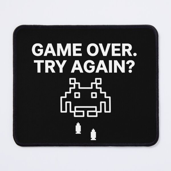 Item preview, Game Over Arcade Alien - Nostalgic Gamer Design designed and sold by TextCrew.