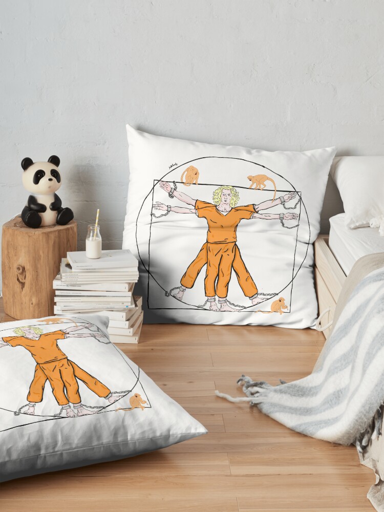 Alternate view of prison of proportions Floor Pillow