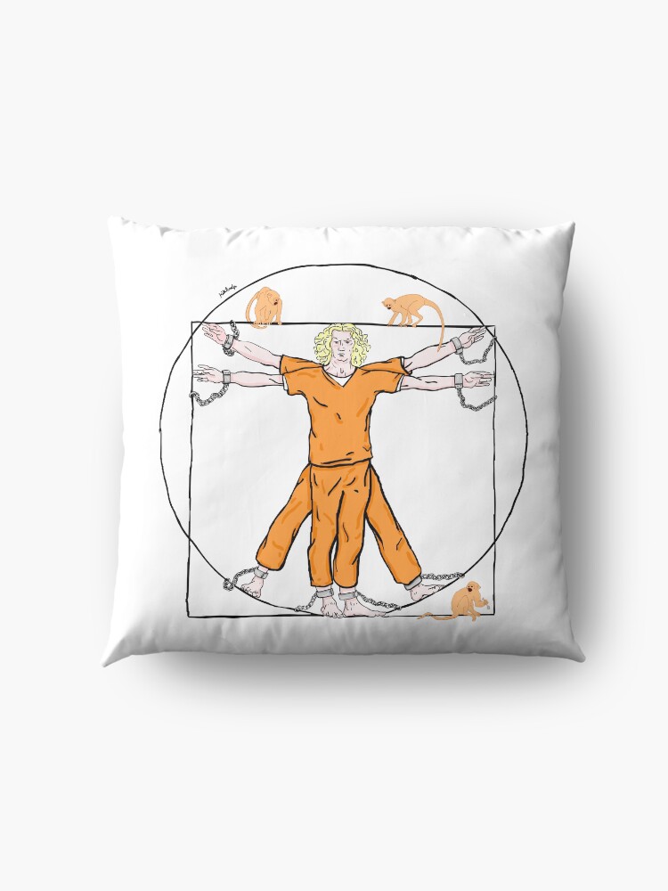 Alternate view of prison of proportions Floor Pillow