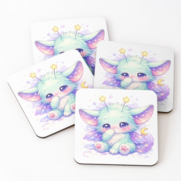 Aperçu de l'œuvre Shy Lunari – Créature Étoilée Kawaii créée et vendue par LunariWorld.