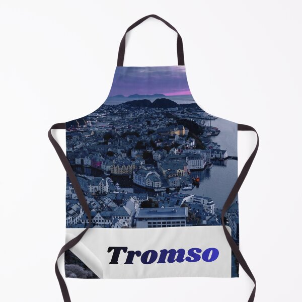 Item preview, Tromso Norway Sticker - Arctic Travel, Northem Lights IIIustration designed and sold by Artistshert.