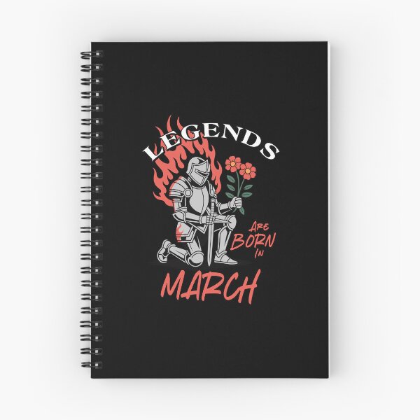 Item preview, Legends Are Born in March – Knight Birthday Graphic designed and sold by TipTop GFX.