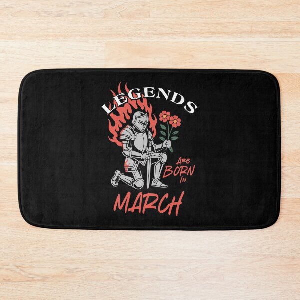 Item preview, Legends Are Born in March – Knight Birthday Graphic designed and sold by TipTop GFX.