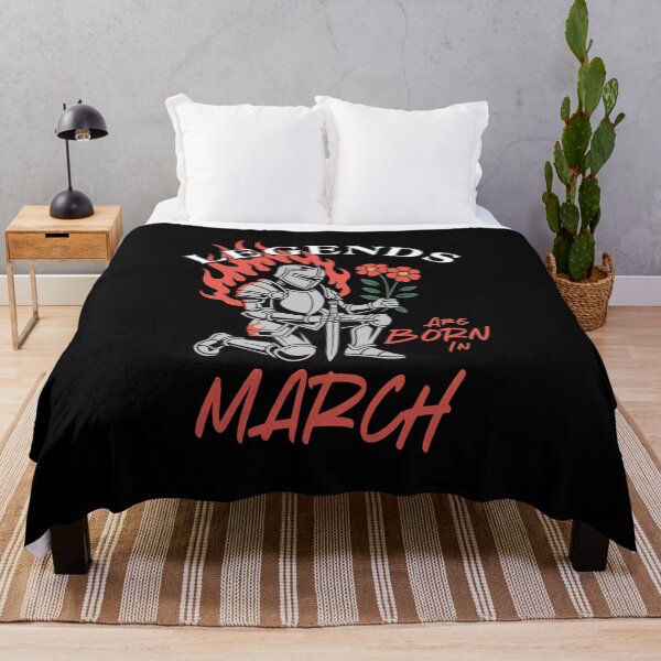 Item preview, Legends Are Born in March – Knight Birthday Graphic designed and sold by TipTop GFX.