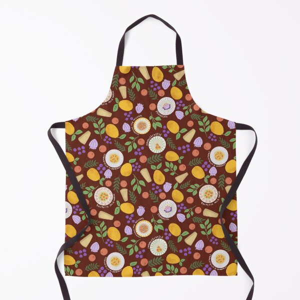 Item preview, Italian Foods Dishes Lemons brown background designed and sold by pholiumsigma_design.