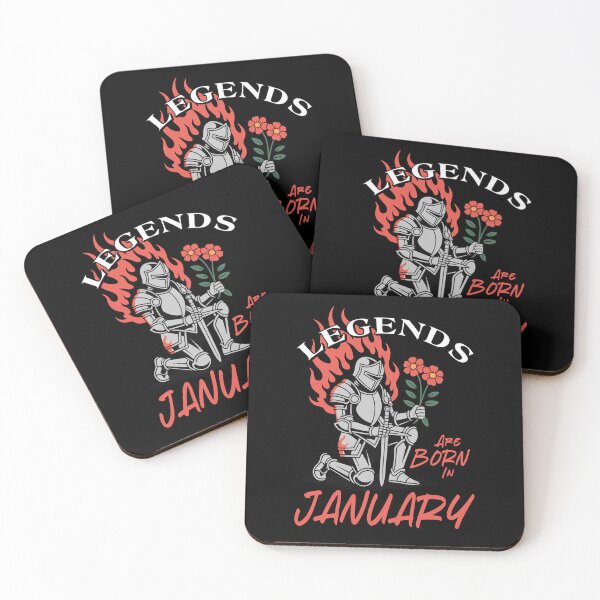 Item preview, Legends Are Born in January – Knight Birthday Graphic designed and sold by TipTop GFX.