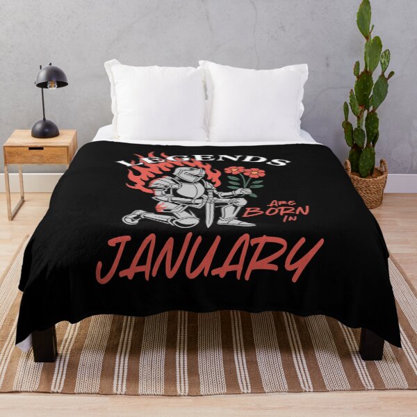 Item preview, Legends Are Born in January – Knight Birthday Graphic designed and sold by TipTop GFX.