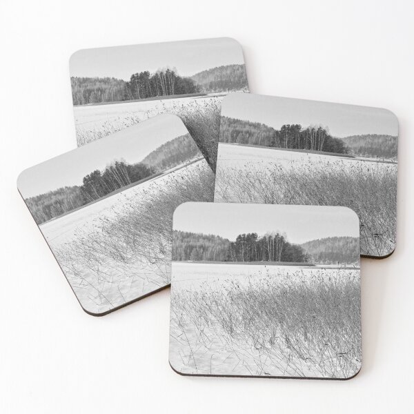 Item preview, Golden reeds frozen lake. Kulovesi Siuro 2026 bw designed and sold by Jouko Lehto Photography.