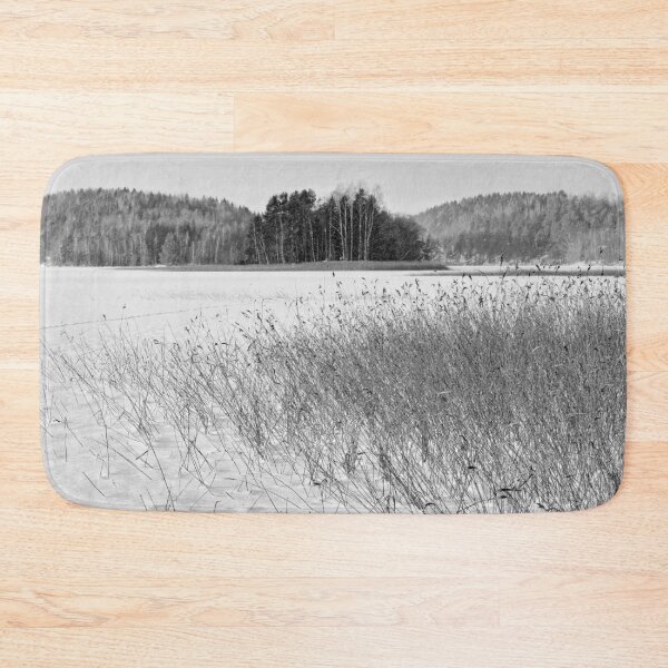 Item preview, Golden reeds frozen lake. Kulovesi Siuro 2026 bw designed and sold by Jouko Lehto Photography.