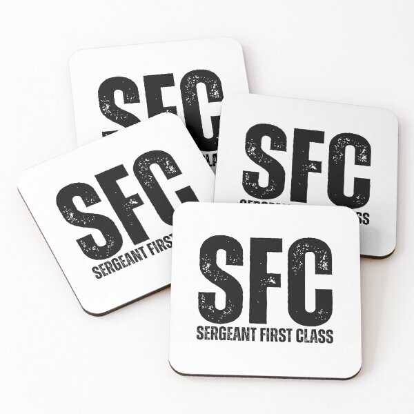 Item preview, SFC Sergeant First Class – Bold Distressed Military Design Honoring U.S. Army Leadership Black Font designed and sold by GFamilyC.