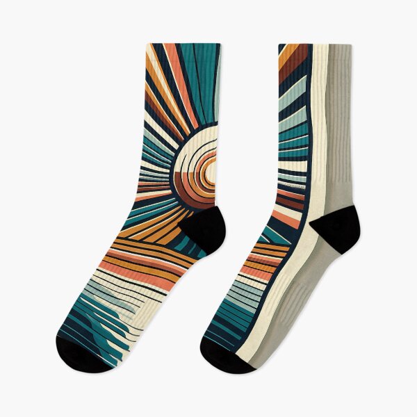 Item preview, Retro Sunburst Over Ocean Horizon designed and sold by InkSmithery.
