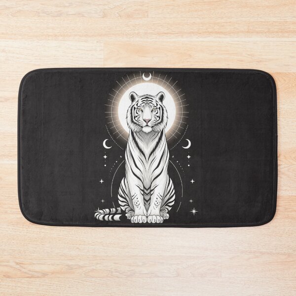 Item preview, Celestial White Tiger – Lunar Sacred Spirit Illustration designed and sold by soletstudio.
