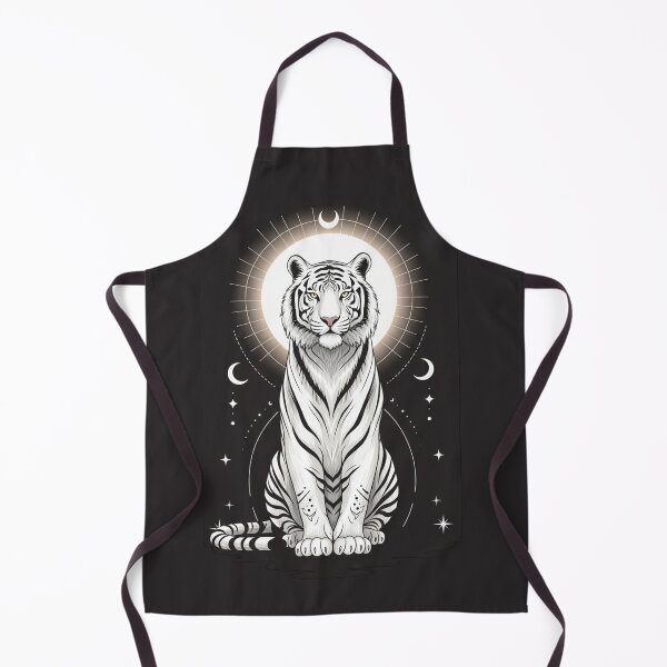 Item preview, Celestial White Tiger – Lunar Sacred Spirit Illustration designed and sold by soletstudio.