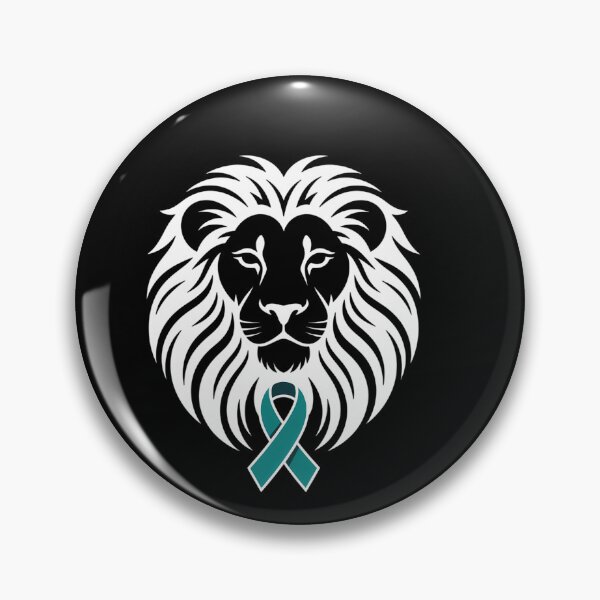 Item preview, Sexual Assault Awareness Teal Ribbon Lion designed and sold by SyncSusscess.