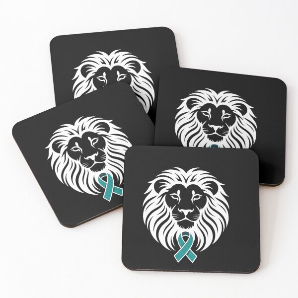 Item preview, Sexual Assault Awareness Teal Ribbon Lion designed and sold by SyncSusscess.