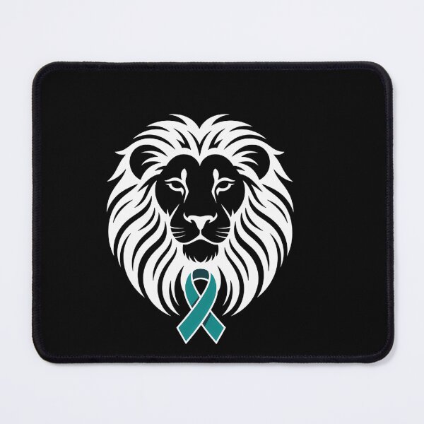 Item preview, Sexual Assault Awareness Teal Ribbon Lion designed and sold by SyncSusscess.