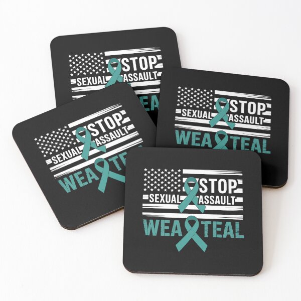 Item preview, Sexual Assault Awareness Teal Ribbon Women Harassment designed and sold by SyncSusscess.