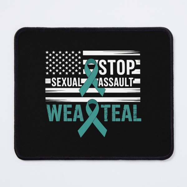 Item preview, Sexual Assault Awareness Teal Ribbon Women Harassment designed and sold by SyncSusscess.